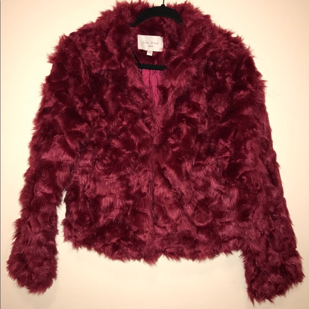 Lilac Dream Faux Fur Coat